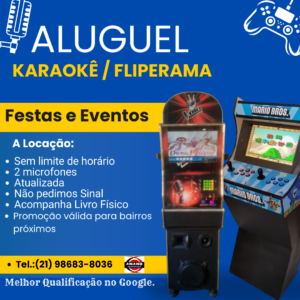 ALUGUEL DE FLIPERAMA